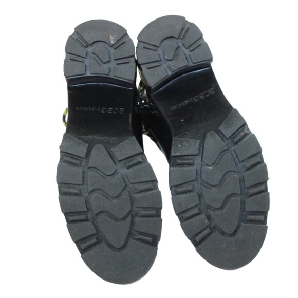 BCBGeneration Tenzi Black Leather Lace-Up Hiker Boot Size 37.5 (US 7.5) - Picture 10 of 10